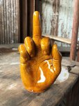 画像2: Vintage Middle Finger Motif The Finger Statue Tray (B894) (2)