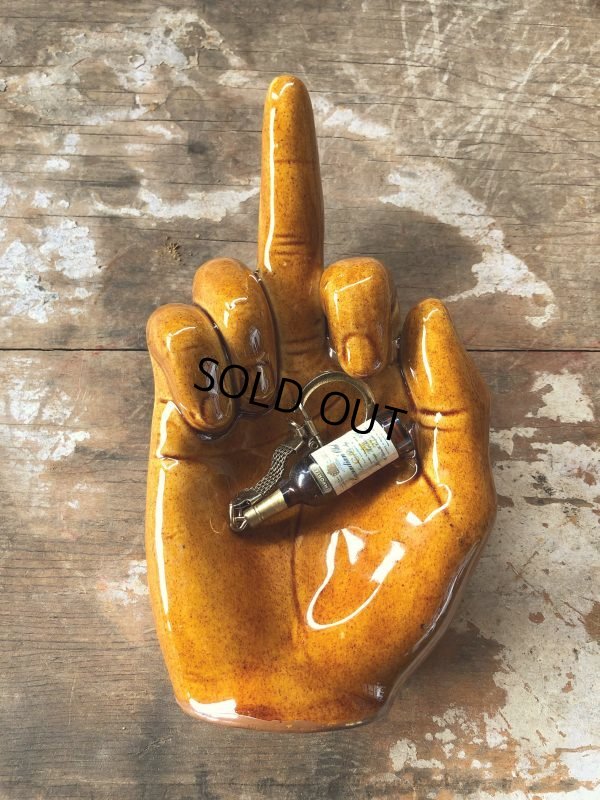 画像11: Vintage Middle Finger Motif The Finger Statue Tray (B894)