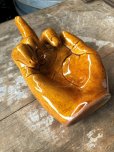 画像8: Vintage Middle Finger Motif The Finger Statue Tray (B894)