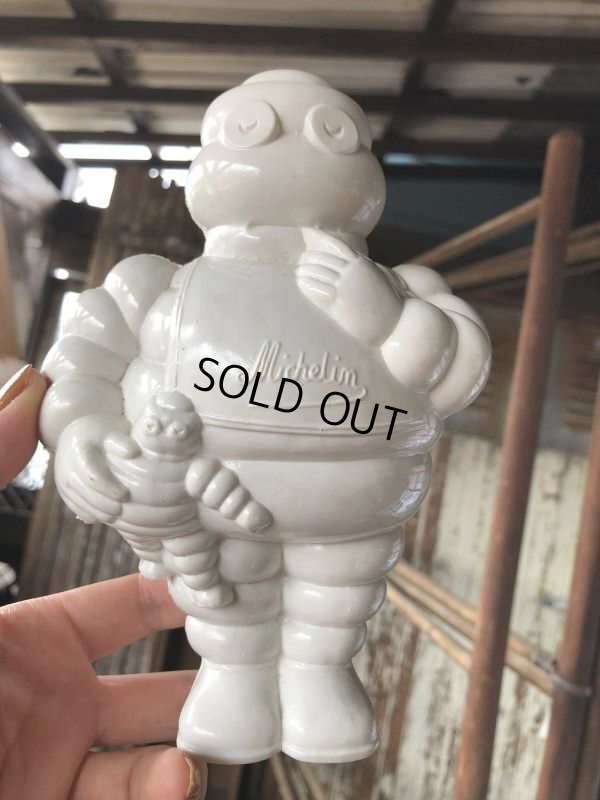 画像1: Vintage Michelin man Bibendum Advertising Vinyl Figure Petitcollin Made in France (B897)