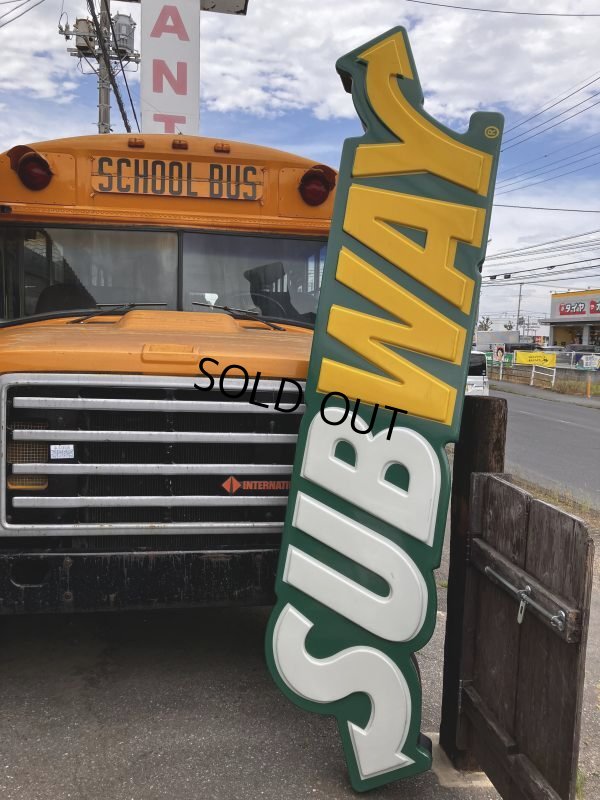 画像14: 【店舗引き取り限定】Vintage SUBWAY Restaurant Advertising Store Display Light Sign Huge!! 294cm (B903)