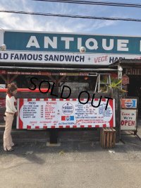 【店舗引き取り限定】Vintage CONEY ISLAND Big GEORGE'S DAIRY PALACE Store Sign Huge!! 259cm (B904)