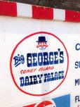 画像7: 【店舗引き取り限定】Vintage CONEY ISLAND Big GEORGE'S DAIRY PALACE Store Sign Huge!! 259cm (B904)