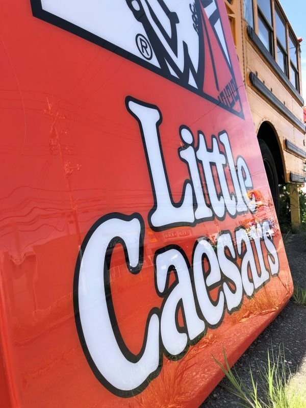 画像10: 【店舗引き取り限定】大型210cm Rare! Hard to Find! Vintage Little Caesars Pizza Store Sign Huge! (B906)