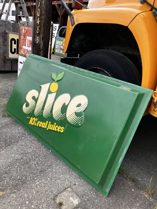 画像4: 【店舗引き取り限定】Vintage Advertising Slice Soda Store Sign Huge ! 184cm (B905)