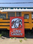 画像16: 【店舗引き取り限定】大型210cm Rare! Hard to Find! Vintage Little Caesars Pizza Store Sign Huge! (B906) (16)