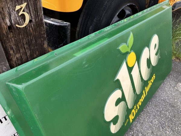 画像10: 【店舗引き取り限定】Vintage Advertising Slice Soda Store Sign Huge ! 184cm (B905)
