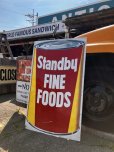 画像4: Hard to Find ! Vintage Advertising STANDBY FINE FOODS Store Display Sign Huge ! (B907)