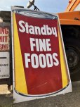 画像8: Hard to Find ! Vintage Advertising STANDBY FINE FOODS Store Display Sign Huge ! (B907)