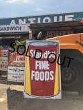 Hard to Find ! Vintage Advertising STANDBY FINE FOODS Store Display Sign Huge ! (B907)