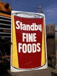 画像10: Hard to Find ! Vintage Advertising STANDBY FINE FOODS Store Display Sign Huge ! (B907)