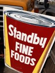 画像13: Hard to Find ! Vintage Advertising STANDBY FINE FOODS Store Display Sign Huge ! (B907)