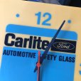 画像3: Vintage Carlite Automotive Safety Glass Ford Lighted Clock Sign (B913)