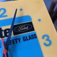 画像2: Vintage Carlite Automotive Safety Glass Ford Lighted Clock Sign (B913) (2)