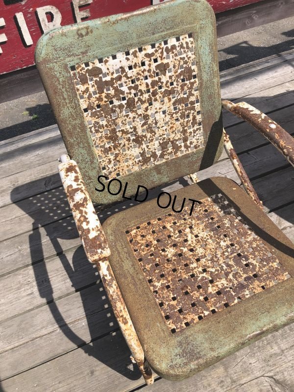 画像7: Vintage U.S.A. Metal Lawn Chair (B918)