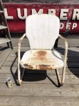 画像1: Vintage U.S.A. Metal Lawn Chair (B921) (1)