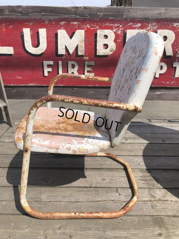画像7: Vintage U.S.A. Metal Lawn Chair (B922)