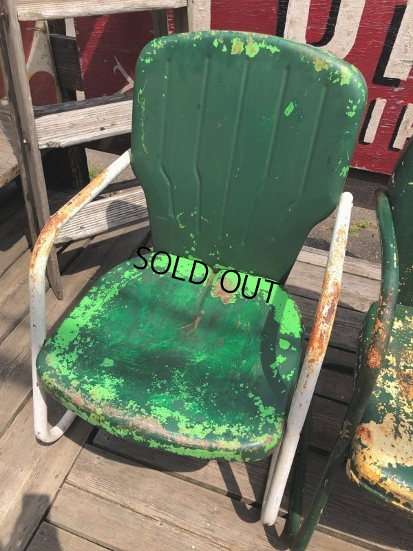 画像16: Vintage U.S.A. Metal Lawn Chair (B914)