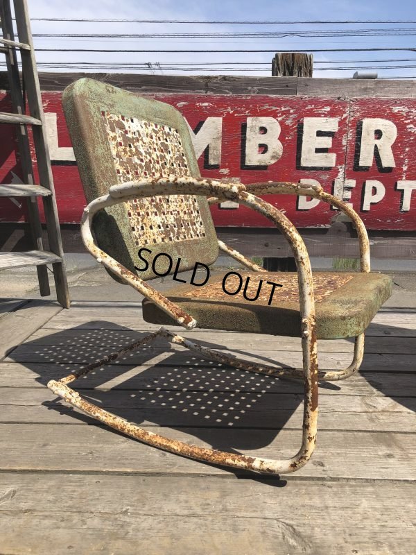 画像2: Vintage U.S.A. Metal Lawn Chair (B918)