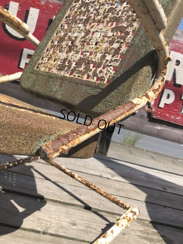 画像11: Vintage U.S.A. Metal Lawn Chair (B918)