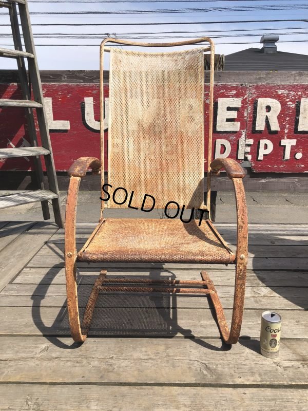 画像1: Vintage U.S.A. Metal Lawn Chair (B919)