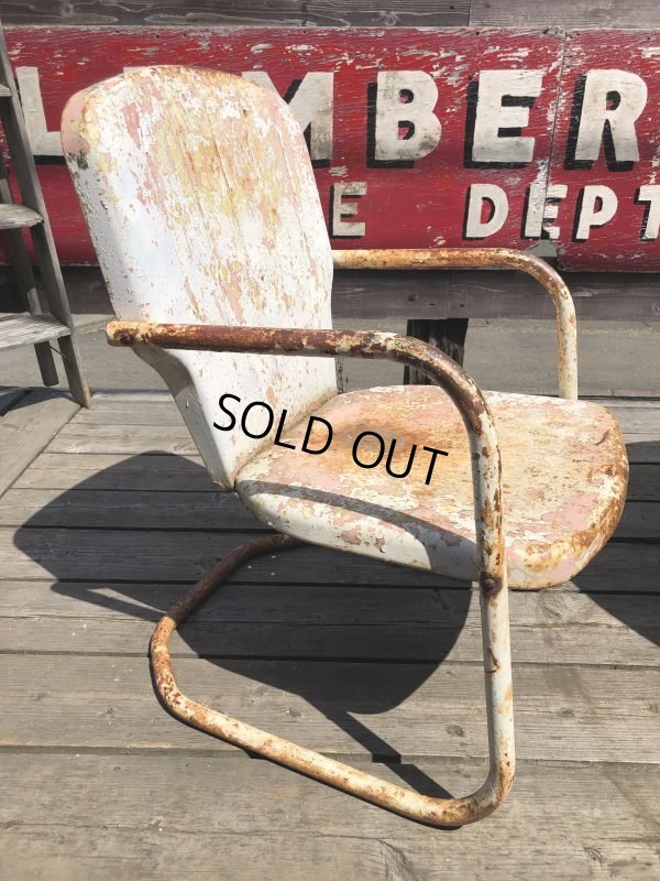 画像2: Vintage U.S.A. Metal Lawn Chair (B920)