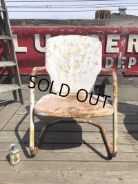 Vintage U.S.A. Metal Lawn Chair (B922)