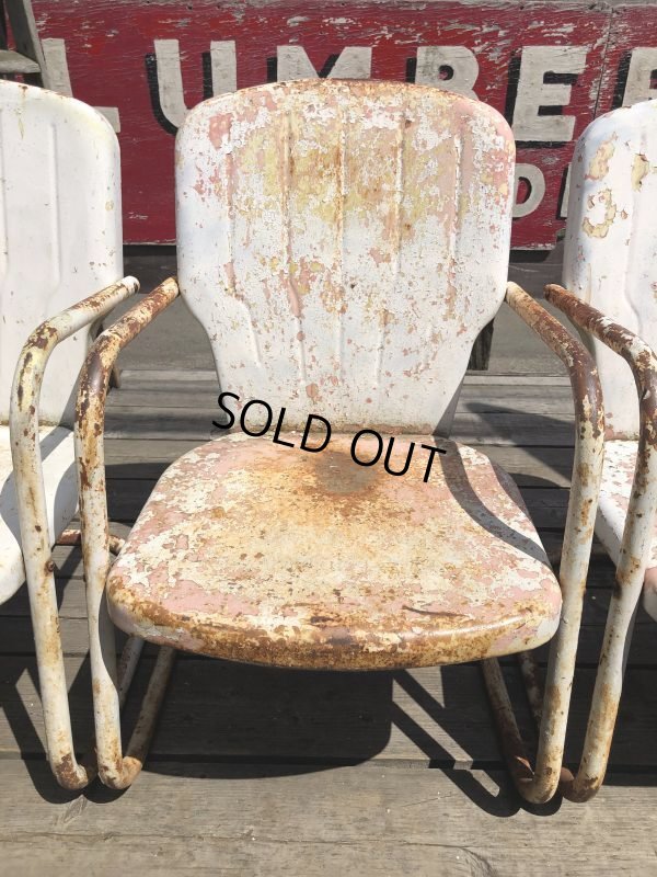画像14: Vintage U.S.A. Metal Lawn Chair (B920)
