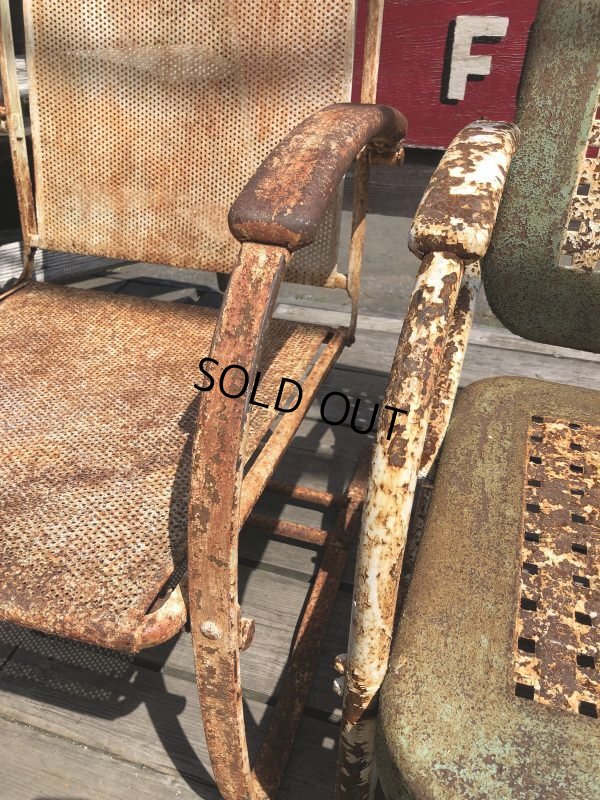 画像20: Vintage U.S.A. Metal Lawn Chair (B919)