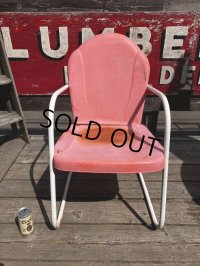 Vintage U.S.A. Metal Lawn Chair (B917)