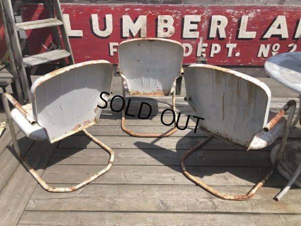 画像21: Vintage U.S.A. Metal Lawn Chair (B922)