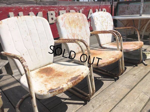 画像17: Vintage U.S.A. Metal Lawn Chair (B922)