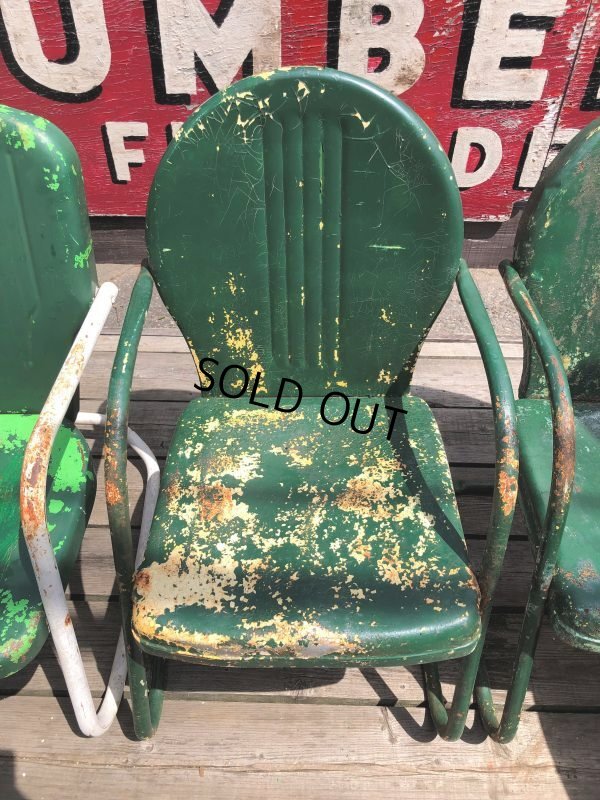 画像14: Vintage U.S.A. Metal Lawn Chair (B916)