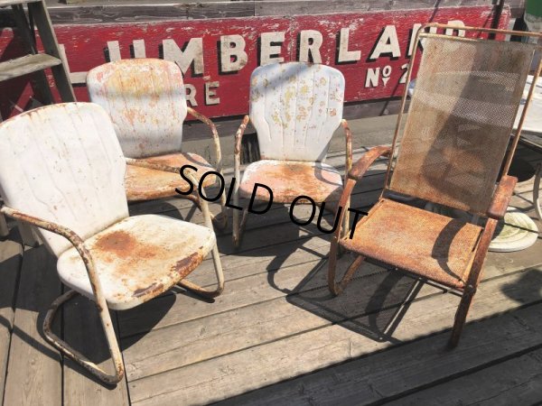 画像25: Vintage U.S.A. Metal Lawn Chair (B922)