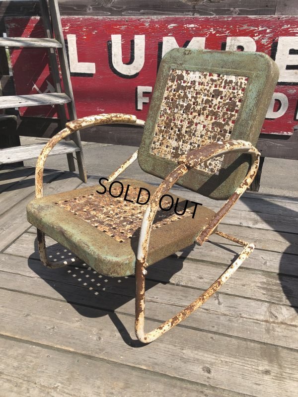画像6: Vintage U.S.A. Metal Lawn Chair (B918)