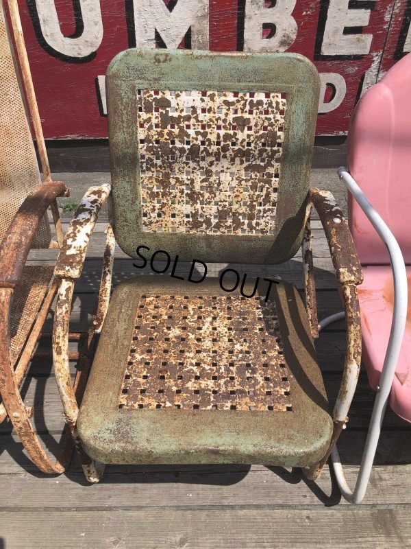 画像20: Vintage U.S.A. Metal Lawn Chair (B918)