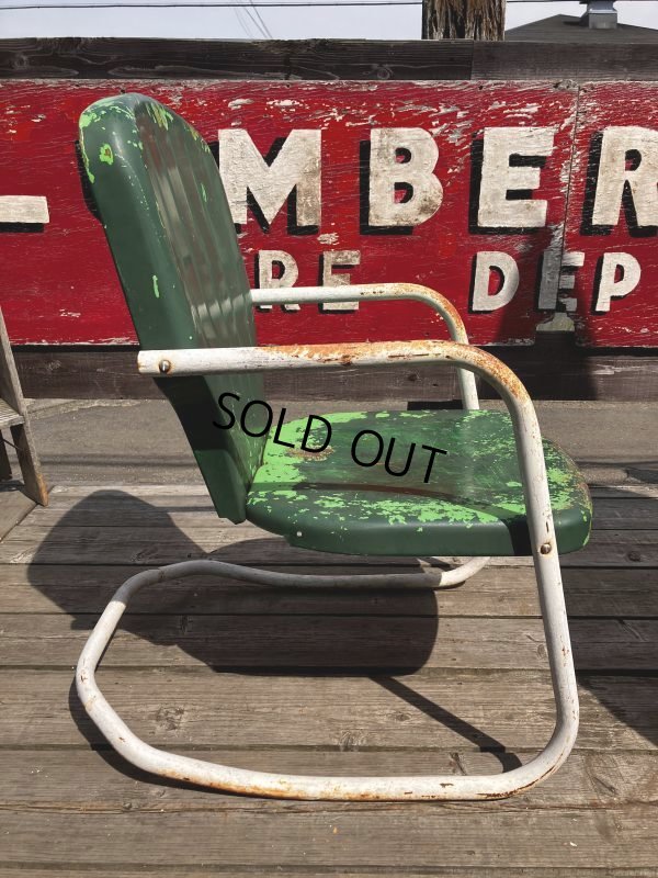 画像6: Vintage U.S.A. Metal Lawn Chair (B914)