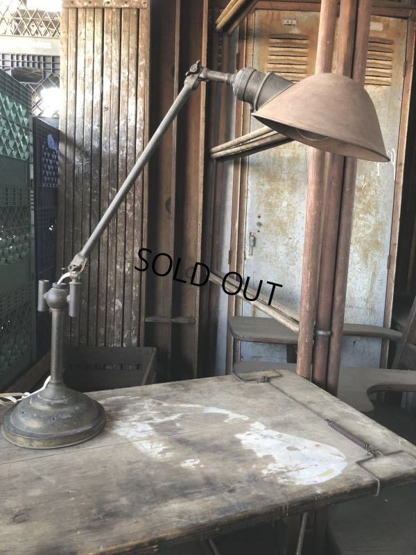 画像1: Vintage Industrial 2-Arm Lamp GE (B923)
