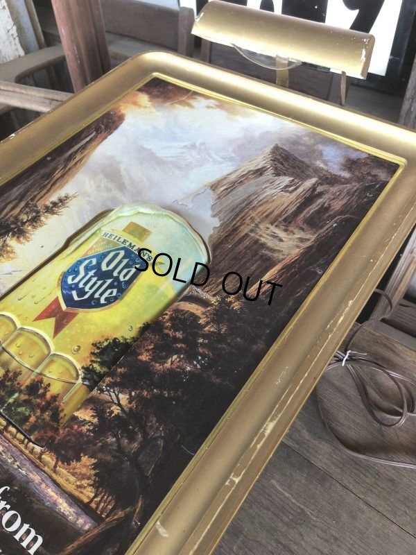 画像27: Vintage Advertising HEILEMAN'S Old Style Beer Store Display Lighted Sign (B924)
