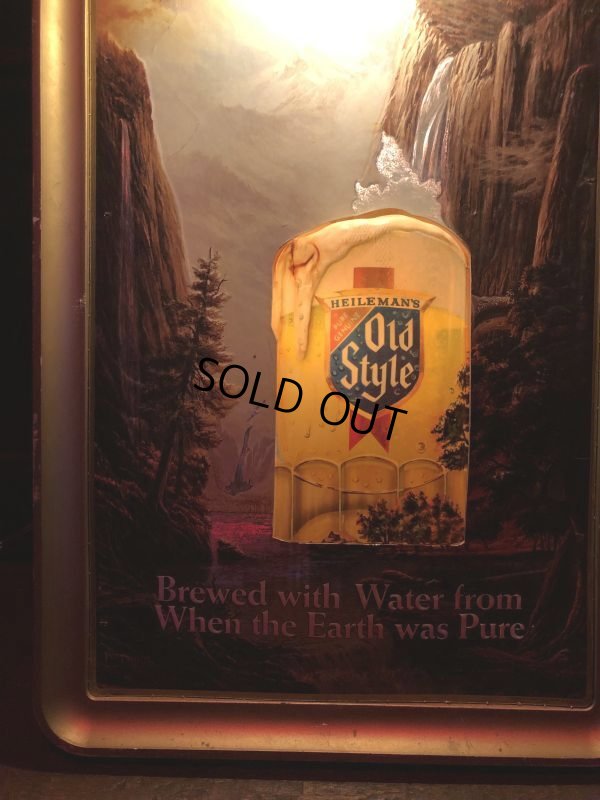 画像9: Vintage Advertising HEILEMAN'S Old Style Beer Store Display Lighted Sign (B924)