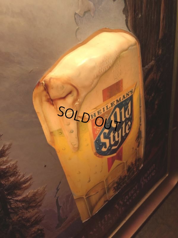 画像8: Vintage Advertising HEILEMAN'S Old Style Beer Store Display Lighted Sign (B924)