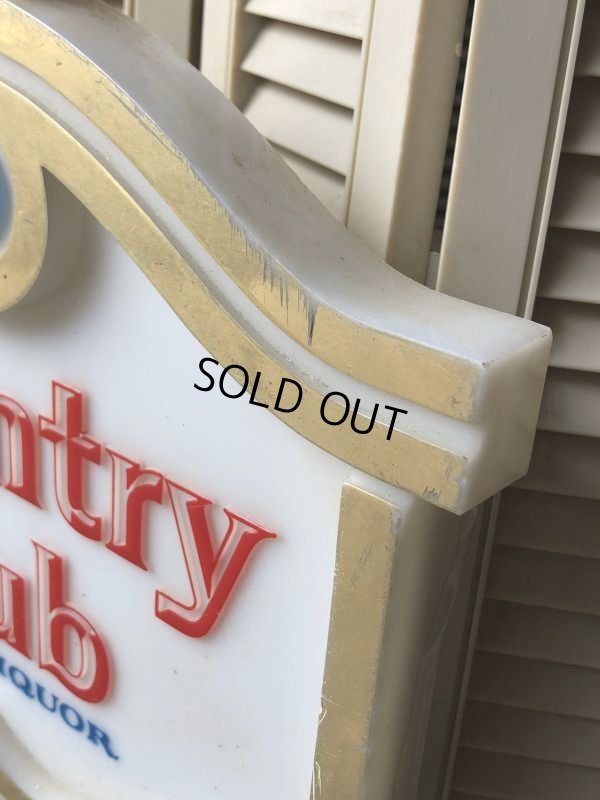画像25: Vintage Advertising Country Club Malt Liquor Store Display Lighted Sign (B925)