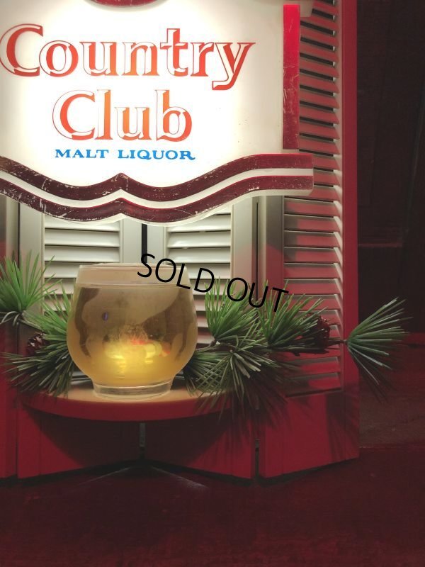 画像3: Vintage Advertising Country Club Malt Liquor Store Display Lighted Sign (B925)