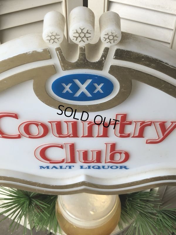 画像24: Vintage Advertising Country Club Malt Liquor Store Display Lighted Sign (B925)