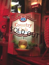 Vintage Advertising Country Club Malt Liquor Store Display Lighted Sign (B925)