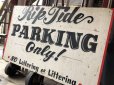 画像9: Hand Painted Wooden NO PARKING Sign Original Vintage U.S.A. (B927)