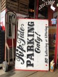 画像18: Hand Painted Wooden NO PARKING Sign Original Vintage U.S.A. (B927)