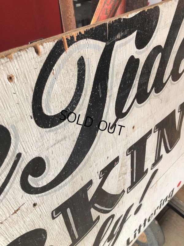 画像4: Hand Painted Wooden NO PARKING Sign Original Vintage U.S.A. (B927)