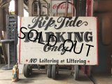 Hand Painted Wooden NO PARKING Sign Original Vintage U.S.A. (B927)