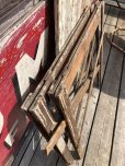 画像26: Vintage Industrial Rustic Wooden Folding Sawhorses (B934)